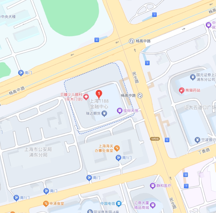 中国上海市民生路1188 号12 楼(1188金融中心)
